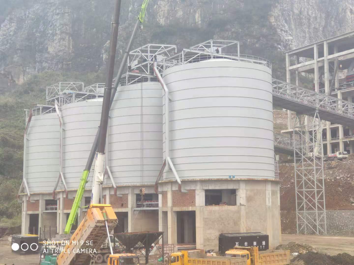 黑龙江10000吨钢板仓,矿渣钢板仓